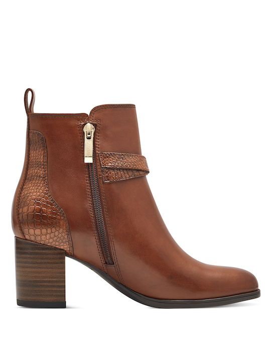 Tamaris Leder Damen Knöchelstiefel Braun