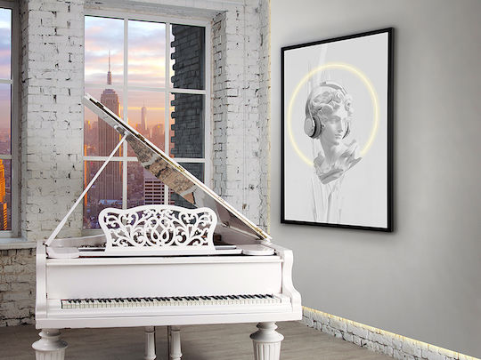 Busto Painting on Canvas with LED Lighting 80x120cm
