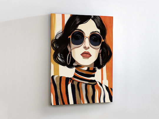 Orange Картина Платнен 90x120см