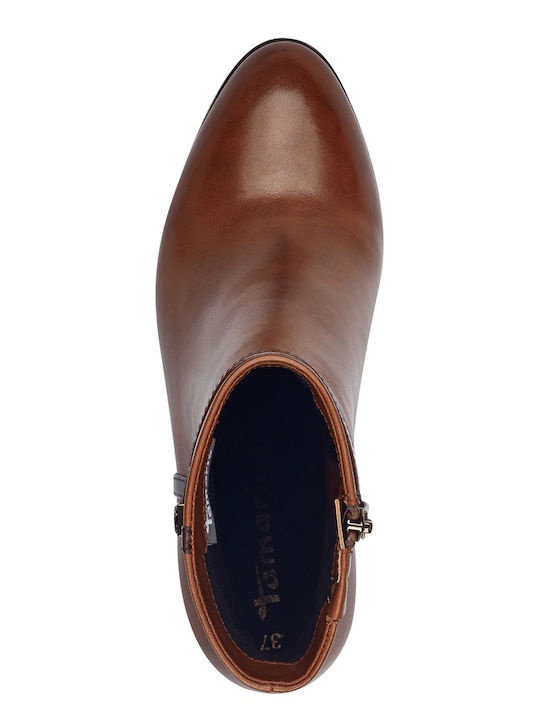 Leder Stiefeletten Damen Braun
