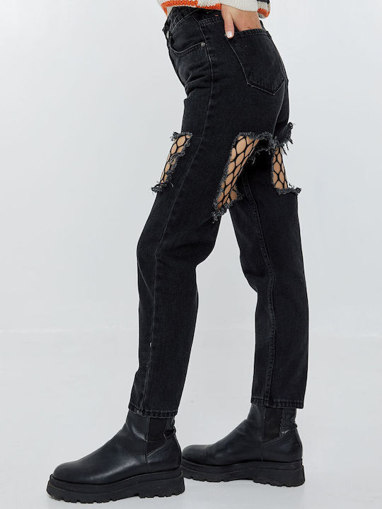 Women's Jean Trousers in Regular Fit Black