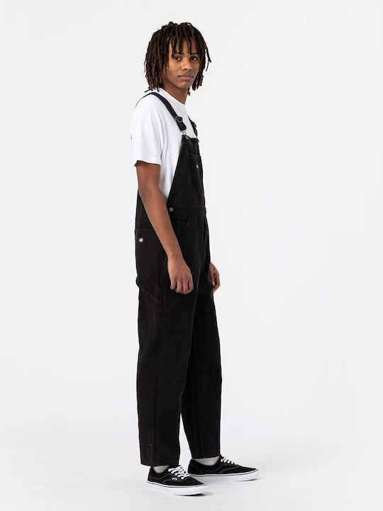 Dickies Duck Canvas Men's Dungarees Black Gray in Regular Fit