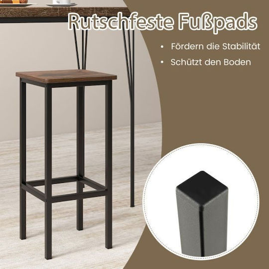 Scaune Bar Metal Maro 4buc 30x30x65buc