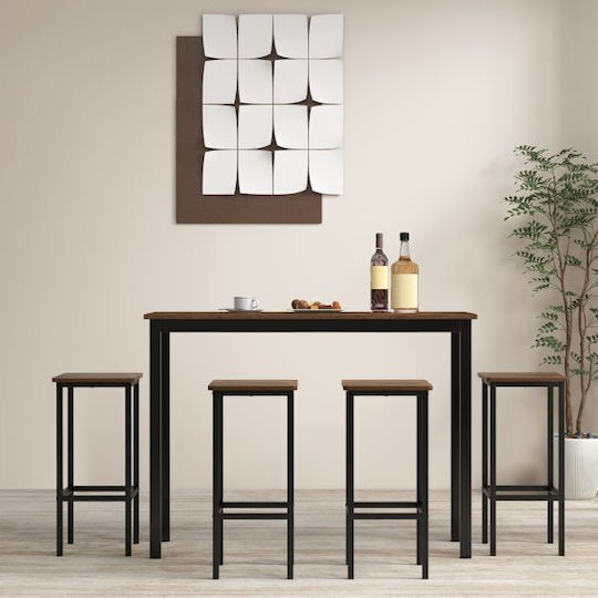 Scaune Bar Metal Maro 4buc 30x30x65buc