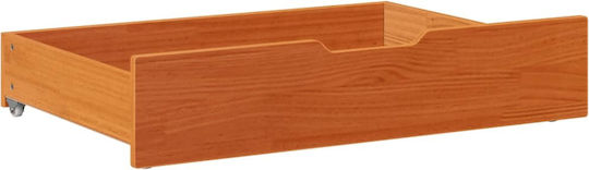 vidaXL Sertar de pat din Lemn Brown Candle 80x55x16cm 2buc