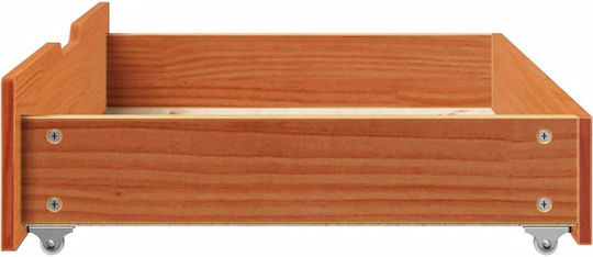 vidaXL Sertar de pat din Lemn Brown Candle 80x55x16cm 2buc