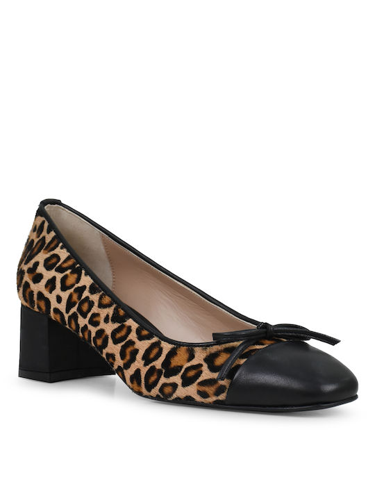 Tsakiris Mallas Mary Jane Din piele Pantofi cu toc Animal Print