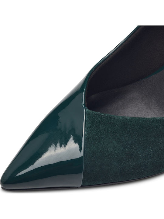 Leather Green Heels