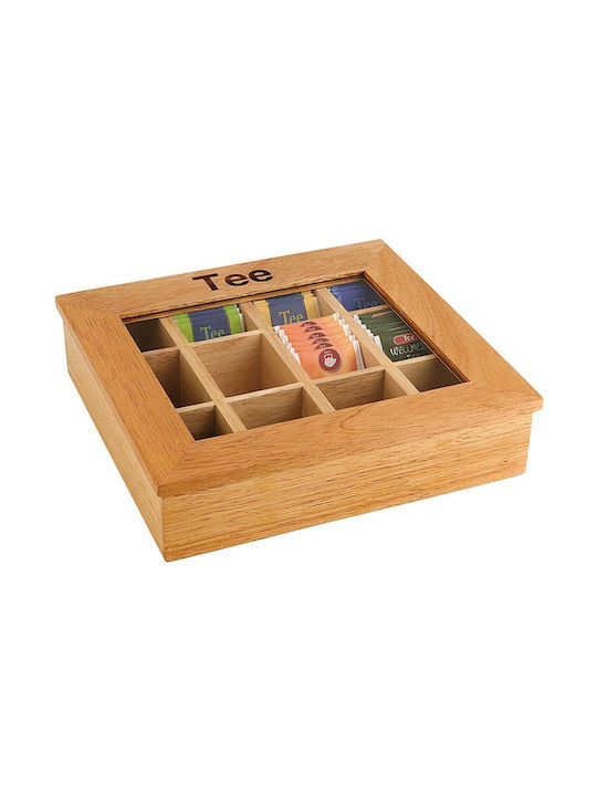 Hendi Wooden Tea Box with Lid 28x30cm 1 Piece