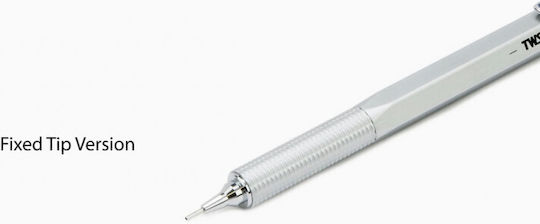 Twsbi Precision Fix Pipe Механичен Молив Метално с Гума 1бр Сребрист