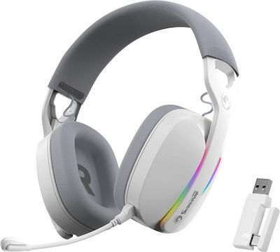 Marvo HG9086W Wireless Over Ear Gaming Headset with Connection Bluetooth White