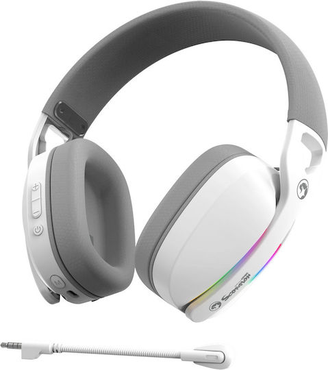 Marvo HG9086W Wireless Over Ear Gaming Headset with Connection Bluetooth White