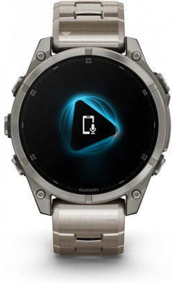 Garmin Fenix 8 Titanium 47mm Waterproof Smartwatch with Heart Rate Monitor (Sapphire, Titanium With Vented Titanium Bracelet)
