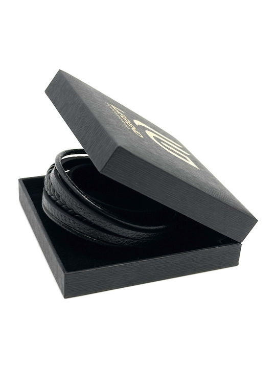 Legend Accessories Ανδρικό Βραχιόλι από Δέρμα 19cm