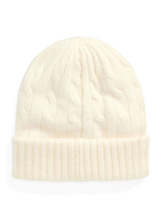 Ralph Lauren Beanie Unisex Căciulă Tricotat în culoarea Bej