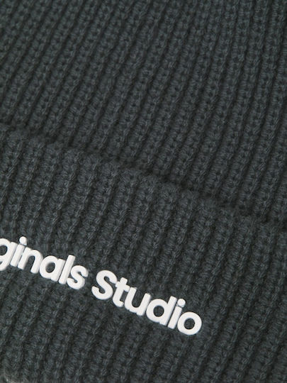 Beanie Masculin Căciulă Tricotat în culoarea Gri