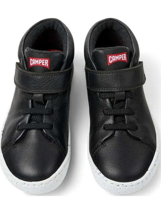 PEU Kids Sneakers High with Scratch Black