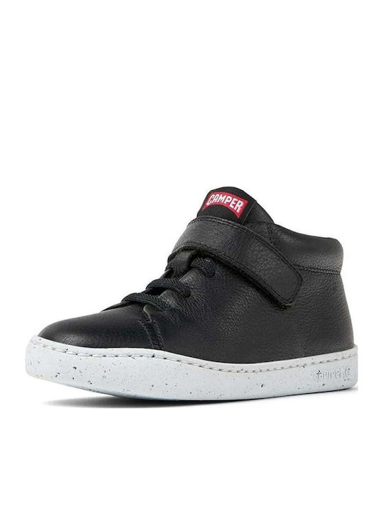 PEU Kids Sneakers High with Scratch Black