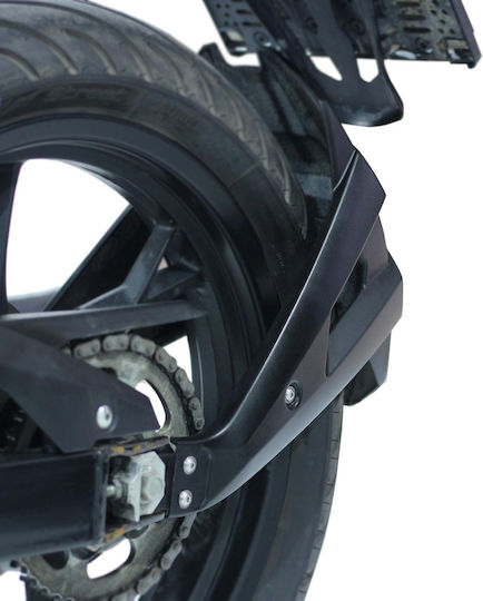 GP Kompozit Отзад Задно Крило на Мотоциклет за Kawasaki БН 125 Черен 1бр