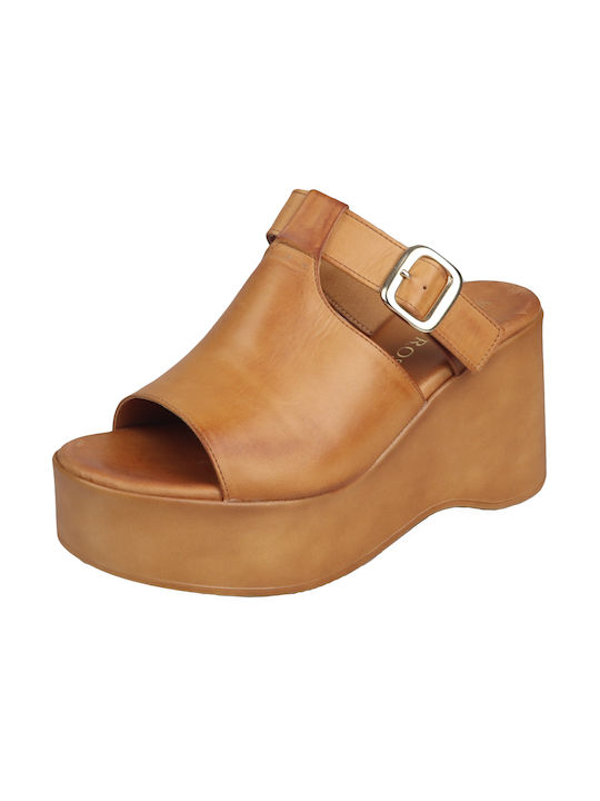 Verraros Women's Platform Shoes Tabac Brown