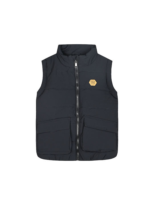 Energiers Kids Quilted Jacket Sleeveless Black