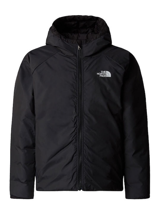 Kids' Sports Jacket Double Sided with Hood Tnf Black Perrito