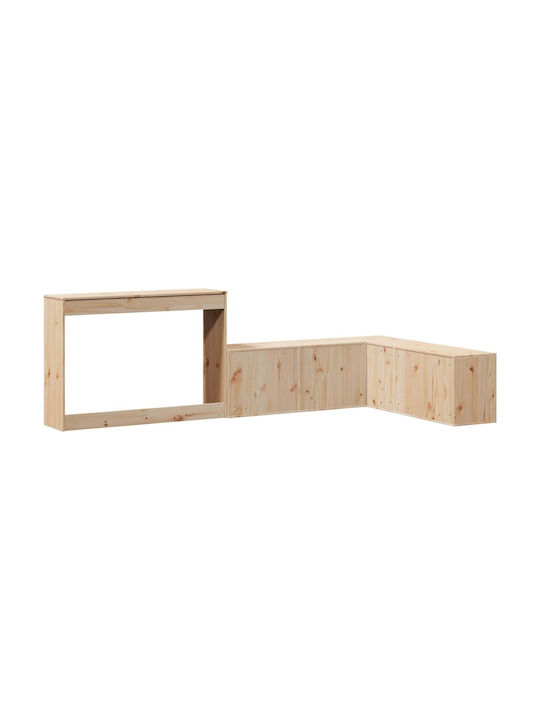 Παιδικό Γραφείο από Μασίφ Ξύλο Μπεζ 99.5x29x75cm