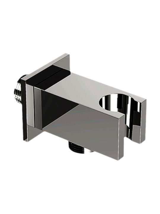 Vinci Set Mischer, Handbrause & Duschkopf für Wandmontage für Dusche Silber