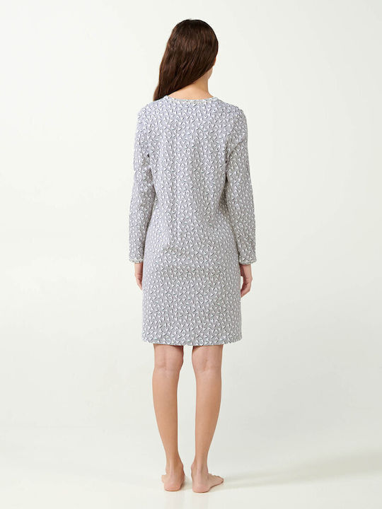 Vamp Winter Women's Nightdress Light Gray