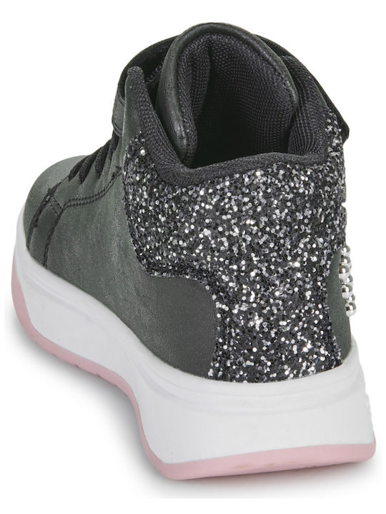Kids Sneakers High with Scratch Black