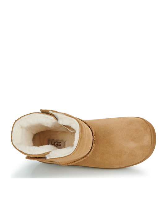 Keelan Ii Suede Παιδικές Μπότες με Σκρατς Καφέ
