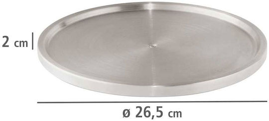Wenko Tabletop Inox Rack 26.5x26.5x1.5cm Silver