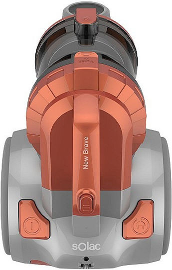 Solac AS3266 Staubsauger 800W Beutellos 3Es Orange