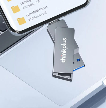 Lenovo Thinkplus 32GB USB 2.0 Stick with connection USB-A & USB-C Gray