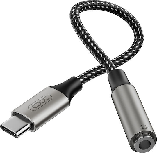 XO XO-NB257C Μετατροπέας USB-C male σε 3.5mm female Γκρι 1τμχ