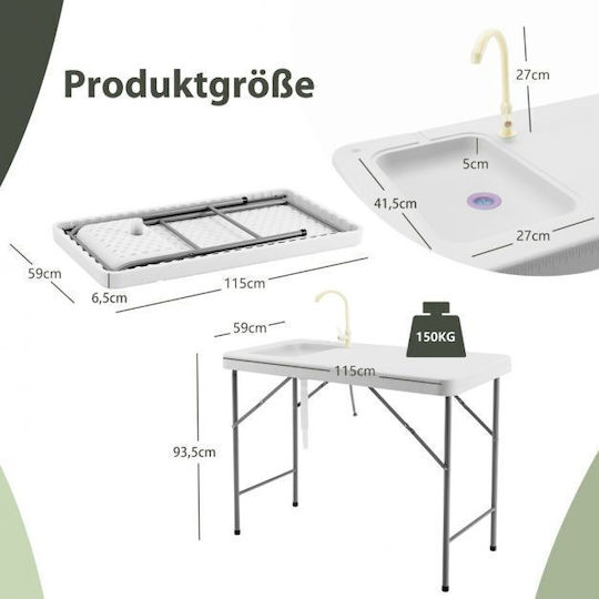 Costway Accesorii Pentru Camping Alb