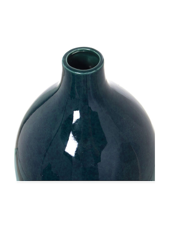 Vase Alexandra House Living Dark Green Ceramic 14 X 14 X 27 Cm