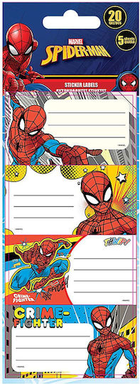 Spiderman Notebook Labels