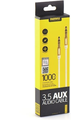 Remax 3.5mm male - 3.5mm male Cable Gold 1m