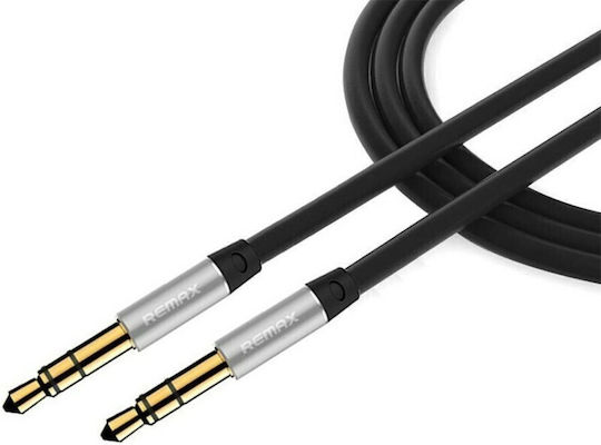 Remax Καλώδιο Ήχου 3.5mm male - 3.5mm male Ασημί 2m 110412