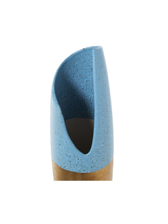 Vase Alexandra House Living Blue Gold Ceramic 13 X 14 X 51 Cm