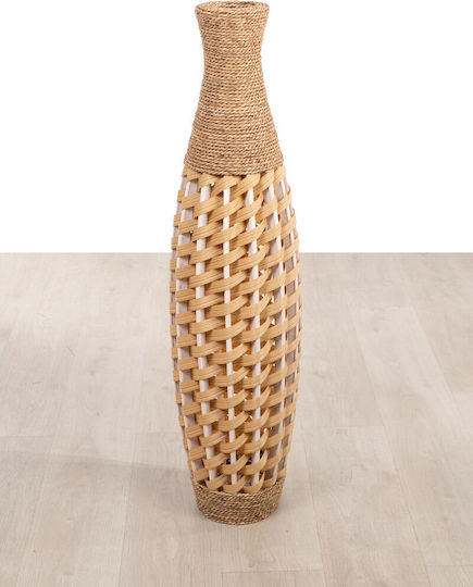 Βάζο Πάτωμα Alexandra House Living Καφέ Pvc Φυσική Ίνα 28 X 100 X 28 Cm