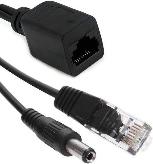Ez-poeppb1 10/100m Passive PoE Injector + Splitter Pair Cat5 Black