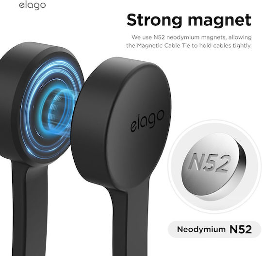 Elago Magnetic Kabelclips-Organizer 3Stück Schwarz
