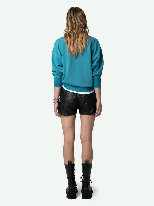 Zadig & Voltaire Women's Long Sweatshirt Turquoise