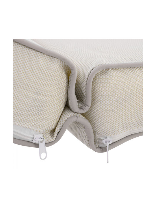 HomeMarkt Sunbed Cushion with Backrest Sifnos Beige 194x70cm