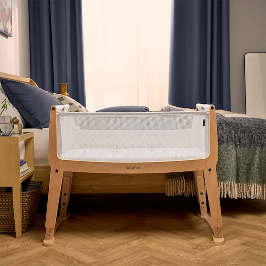 Snuz Wiege mit Matratze und Seitlicher Öffnung Natural
