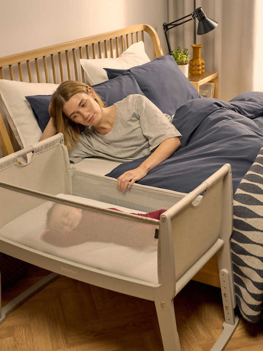 Snuz Wiege mit Matratze, Seitlicher Öffnung und Rädern Grey