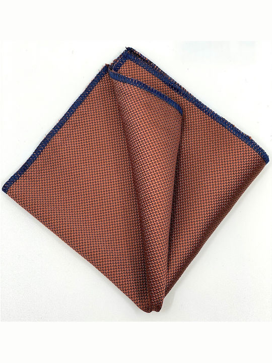 Legend Accessories Oxford Σετ Ανδρικής Γραβάτας Μονόχρωμη Κεραμιδί με Μαντήλι