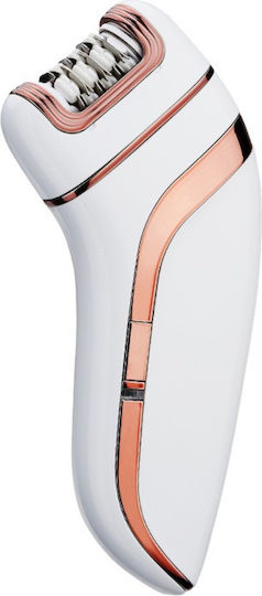 Set Epilator Enzo Beauty 3 În 1 Hm-205 Putere 5w Autonomie 90 Min 3 Capete Epilator Ras Pedichiură Încărcare Usb Alb
